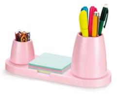 Porta Lápis/Clips/Lembrete Rosa Pastel Maxcril Porta Lápis/Clips/Lembrete Rosa Pastel Maxcril
