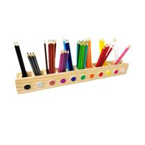 Porta Lápis De Madeira Montessori Porta-Lápis Para Colorir - Curumim Kids Room