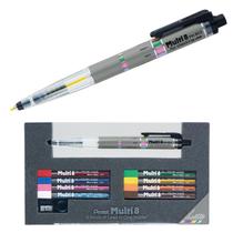 Porta-lápis e conjunto de chumbo Pentel Multi 8 Set PH802ST Porta-lápis e conjunto de chumbo Pentel Multi 8 Set PH802ST