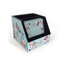 Porta-lápis e lembrete Borboletas no jardim Fina Ideia Porta-lápis e lembrete Borboletas no jardim Fina Ideia