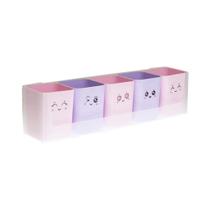 Porta Lápis e Objetos Dello Kit Doçura Com 05un Porta Lápis e Objetos Dello Kit Doçura Com 05un