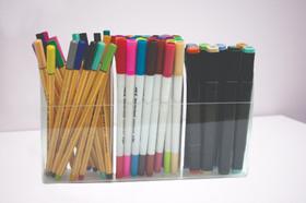 Porta lápis em acrílico Porta lápis em acrílico