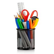 Porta Lápis Organizador De Mesa Clips Material Professor Caixa Escrivaninha Secretária Colocar Objetos Redondo Treco