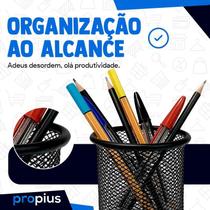 Porta Lápis Organizador Mesa Aramado Clips Papel Professor