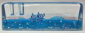Porta Lápis Prisma Aquático Stitch Disney Lilo & Stitch Cores:Azul