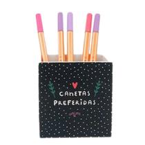 Porta Lapis Rosa Canetas Preferidas