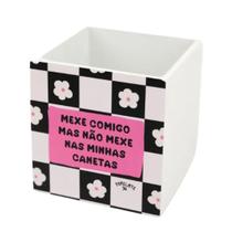 Porta Lapis Xadrez Floral Mexe Comigo Porta Lapis Xadrez Floral Mexe Comigo