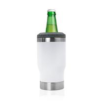 Porta Lata E Garrafa Long Neck Térmico Com Abridor - Branco Porta Lata E Garrafa Long Neck Térmico Com Abridor - Branco