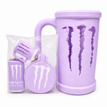 Porta lata energetico 473 ml kit chaveiro tampa abridor