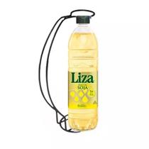 Porta Lata Garrafa Oleo De Cozinha Suporte Preto Fosco