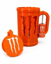 Porta Lata Monster Energy Com Tampa e Chaveiro