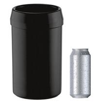 Porta Latão Lata Parede Dupla 473 ml Malta Preta