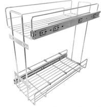 Porta Latas Duplo 8667 R1 200 Fixação Lateral 200x425x450mm Cromado Jomer Porta Latas Duplo 8667 R1 200 Fixação Lateral 200x425x450mm Cromado Jomer