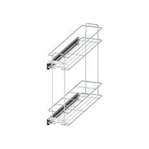 Porta Latas Garrafas 3710 Cromado c/ Corrediça Light 450mm Dimec Evidence