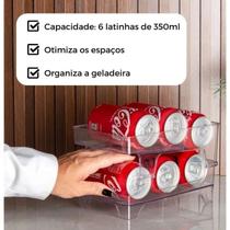 Porta Latas Organizador De Geladeira Armário 6 Latas - Paramount