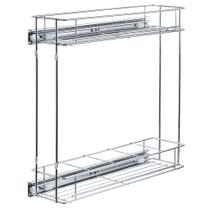 Porta Latas ou Óleo Lateral 140x450x475mm Cromado 7203 LIGHTB