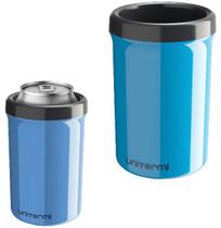 Porta-Latas Térmico Latinha Cerveja Refrigerante Azul 350ml - Unitermi