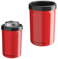 Porta-Latas Térmico Latinha Cerveja Refrigerante Vermelho 350ml - Unitermi