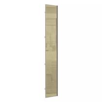 Porta Lateral Closet para Roupeiro 4 Portas com Puxador Perfil Champagne e Vidro Luciane Móveis