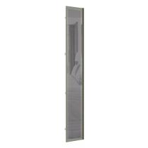 Porta Lateral Closet para Roupeiro 4 Portas com Puxador Perfil Inox e Vidro Reflecta Luciane Móveis Porta Lateral Closet para Roupeiro 4 Portas com Puxador Perfil Inox e Vidro Reflecta Luciane Móveis