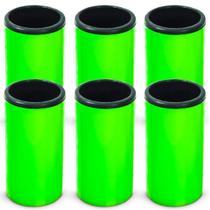 Porta Latinha Slim 350ml Isopor Porta Lata Termico Cerveja Camisinha Bar Lanchonete Restaurante Kit 6 Unidades