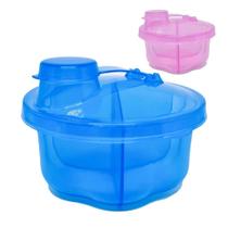 Porta Leite em Pó bebe 3 divisórias Com Dosador Porta Whey