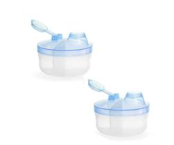 Porta Leite Em Pó Com 3 Divisórias Para Bebê Menino Menina