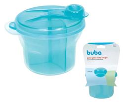 Porta Leite Em Pó Com Divisórias Removíveis Azul 300ml Porta Leite Em Pó Com Divisórias Removíveis Azul 300ml