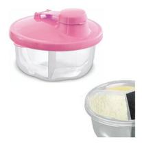 Porta Leite Em Po Dosador Bebe Com 3 Divisorias