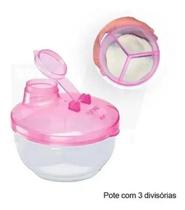 Porta Leite Em Pó Para Bebes e Crianças Rosa - Cefisa Porta Leite Em Pó Para Bebes e Crianças Rosa - Cefisa