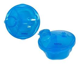 Porta Leite Pote Dosador Pó Papinha Menino Azul 2 Unidades