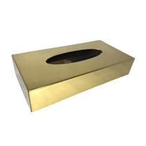 Porta-Lencos de Papel de Aco Inox - Dourado By Fineza
