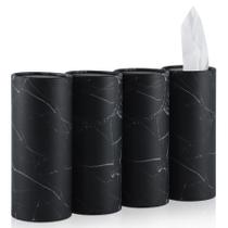 Porta lenços para carro SINGARO, kit com 4, 200 lenços, preto Porta lenços para carro SINGARO, kit com 4, 200 lenços, preto