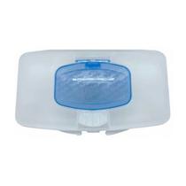 Porta Lenços Umedecido Preserva e Protege Azul Transparente