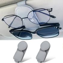 Porta Lentes de Sol Magnético de Cuero KIWEN para Visera de Auto, Paquete de 2 Porta Lentes de Sol Magnético de Cuero KIWEN para Visera de Auto, Paquete de 2