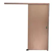 Porta lisa de correr 210x110 com kit madeira completa Porta lisa de correr 210x110 com kit madeira completa