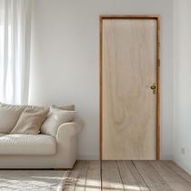 Porta Lisa Mescla 210x100 Batente 09 CM Fechadura Externa Taco de Golf Lado Esquerdo Rodam