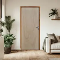 Porta Lisa Mescla 210x80 Batente 09 CM Fechadura Comum Interna Lado Esquerdo Rodam