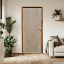 Porta Lisa Mescla 210x80 Batente 09 CM Fechadura Comum Interna Rodam Abertura Direita