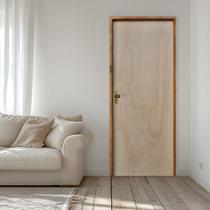 Porta Lisa Mescla 210x80 Batente 09 CM Fechadura Externa Taco de Golf Rodam Abertura Direita