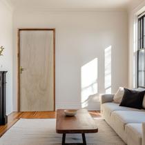 Porta Lisa Mescla 210x80 Batente 09 CM Fechadura Interna Taco de Golf Lado Direito Rodam