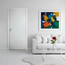 Porta Lisa Prime Batente Ecológico 11 Fechadura Stilo Wc 72 X 2,10 Abertura Esquerda