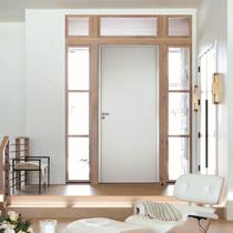Porta Lisa Prime Batente Regulável 16-20 Guarnição 5cm Fechadura Wc 72 X 210cm Direito Rodam Branco