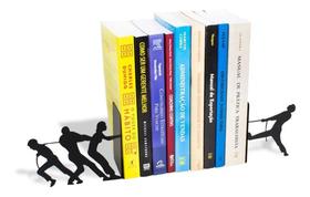 Porta Livros Aparador Suporte Organizador Cabo De Guerra Cor