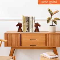 Porta Livros Cavalo Aparador Decorativo para Estante, Mesa e Escritório Porta Livros Cavalo Aparador Decorativo para Estante, Mesa e Escritório