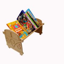 Porta Livros De Chão Formato Carrinho Mdf Cru Para Decorar - DF Moraes Artesanato