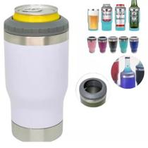 Porta Long neck 5 em 1, porta long neck, porta garrafa, porta lata e copo térmico Branco Porta Long neck 5 em 1, porta long neck, porta garrafa, porta lata e copo térmico Branco