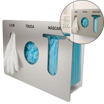 Porta Luva Touca Máscara Descartável Dispenser Organizador Porta Caixa Suporte Dourado Rosa Prata