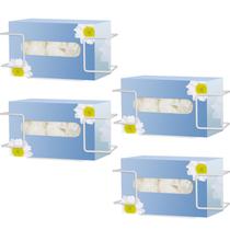 Porta-luvas Gerrii Metal montado na parede branco (27 x 10 x 9 cm) Porta-luvas Gerrii Metal montado na parede branco (27 x 10 x 9 cm)