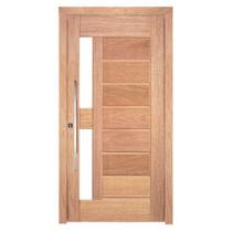 Porta madeira folha pe 304 cedro mara 2.10m x 80cm - esel